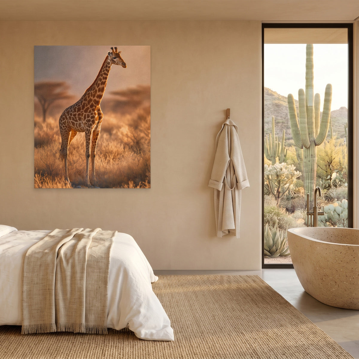 Giraffe Dawn Solitude — Giraffe Dawn Solitude Desert Home Port 42