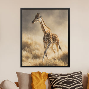 Giraffe Galloping Stride — Giraffe Galloping Stride Orange Room Zoom 235