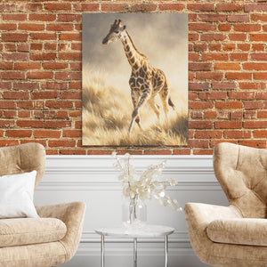 Giraffe Galloping Stride — Giraffe Galloping Stride Two Chairs and Brick Wall 331