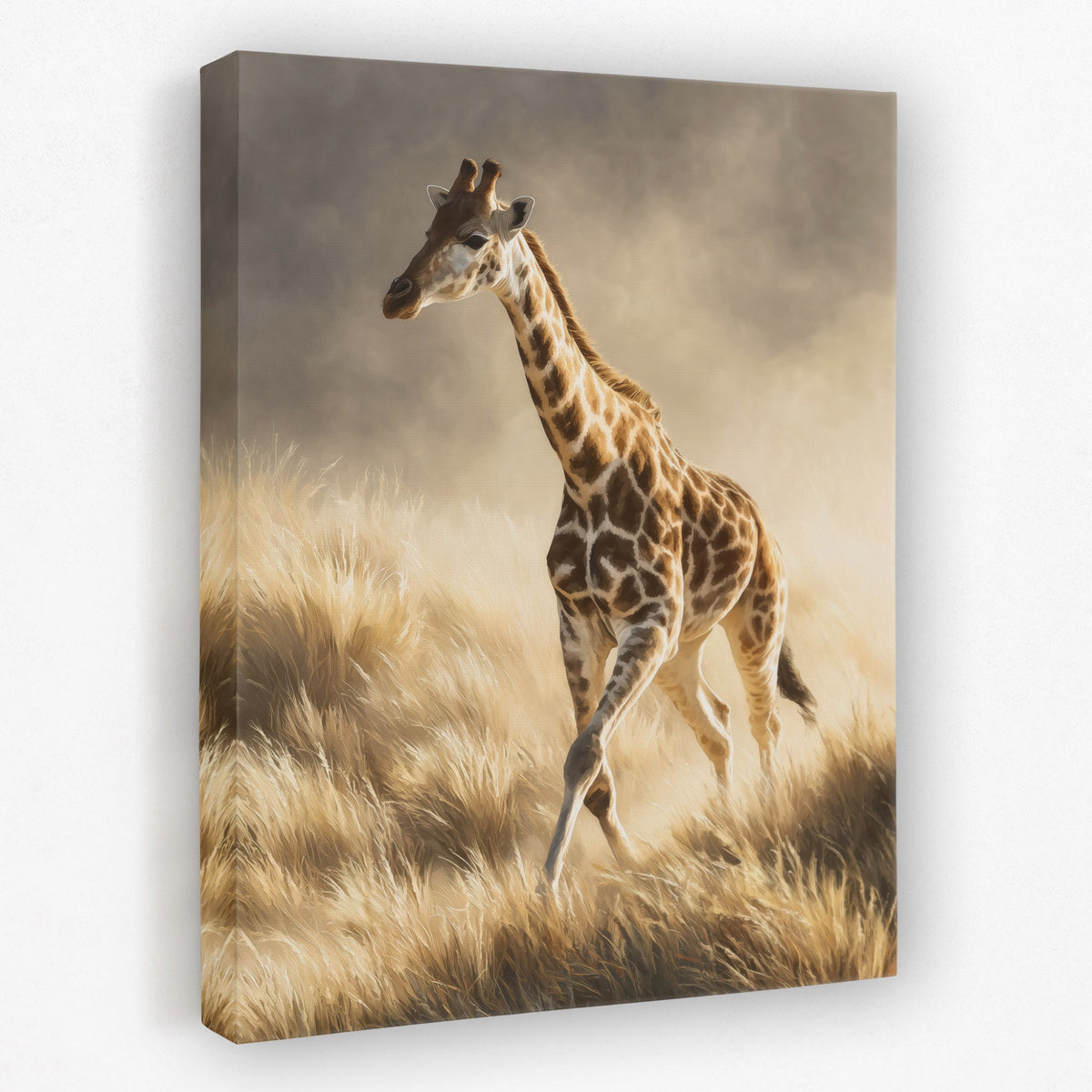 Giraffe Galloping Stride — Giraffe Galloping Stride Portrait   Side View   Mirror 283