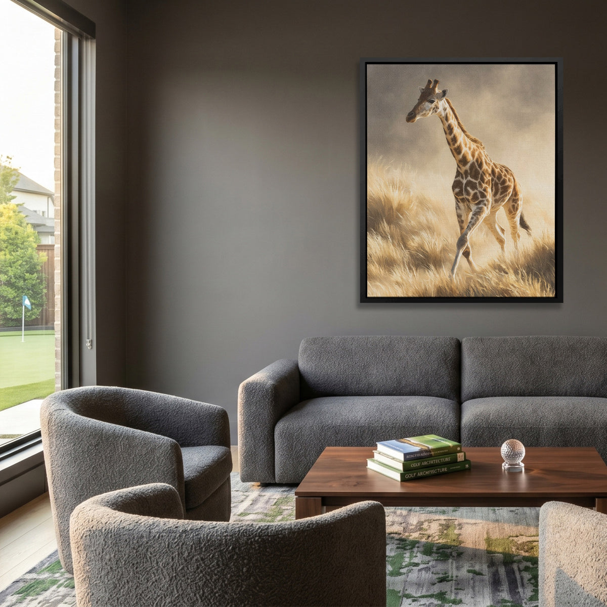 Giraffe Galloping Stride — Giraffe Galloping Stride Golf Course House Port 115