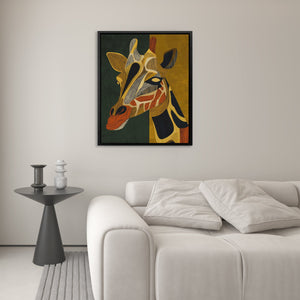 Giraffe Golden Horizon - Luxury Wall Art