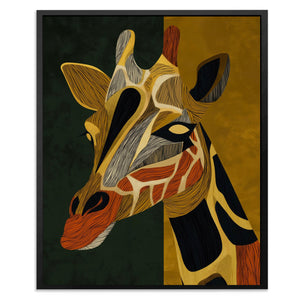 Giraffe Golden Horizon - Luxury Wall Art