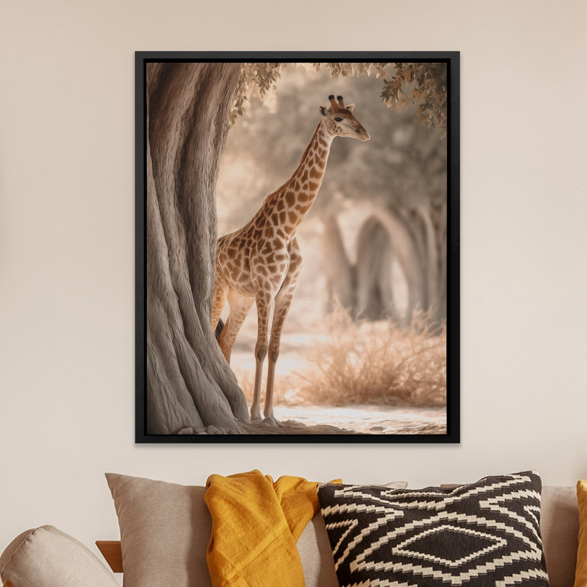 Giraffe Misty Grove — Giraffe Misty Grove Orange Room Zoom 237