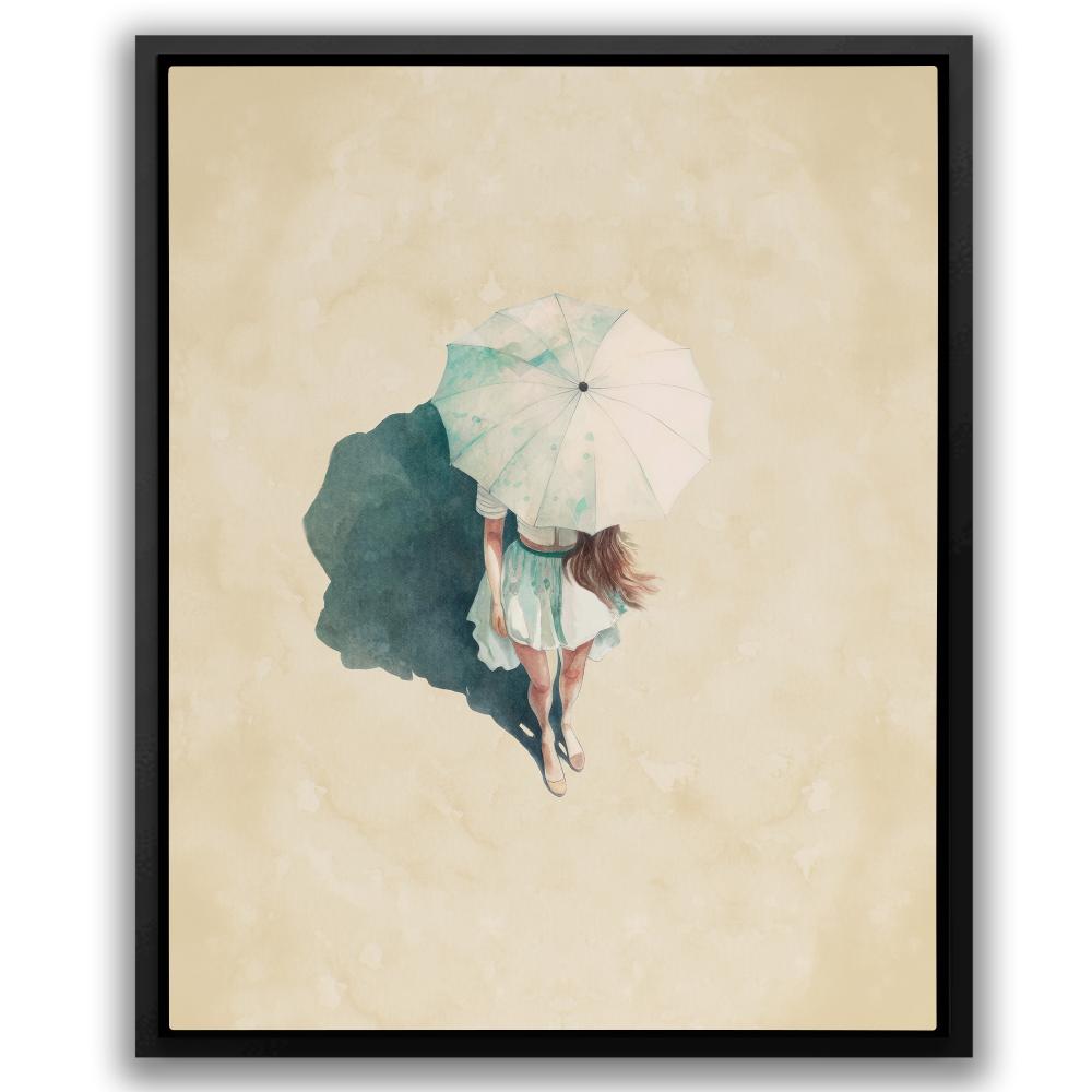Girl on the Beach - Luxury Wall Art