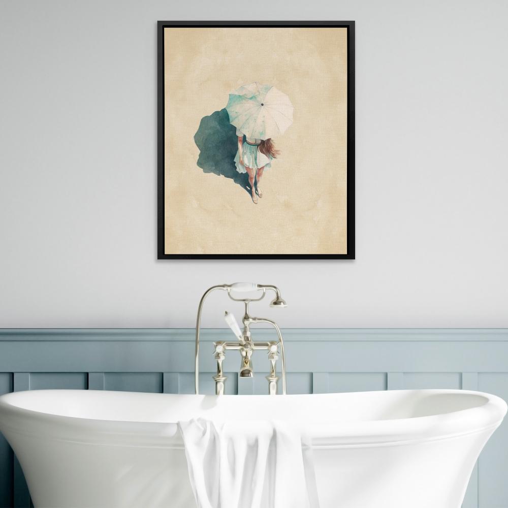 Girl on the Beach - Luxury Wall Art