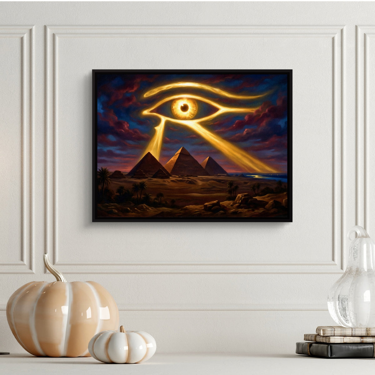 Giza Eye Ascendant — giza eye ascendant sq halloween wall 1land framed black