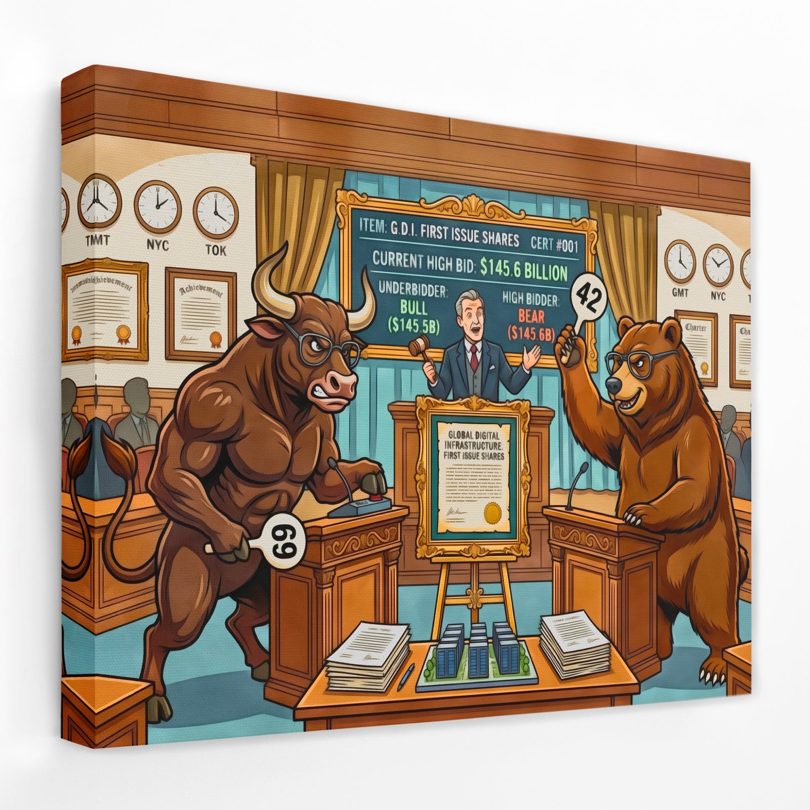 Global Infrastructure canvas wall art