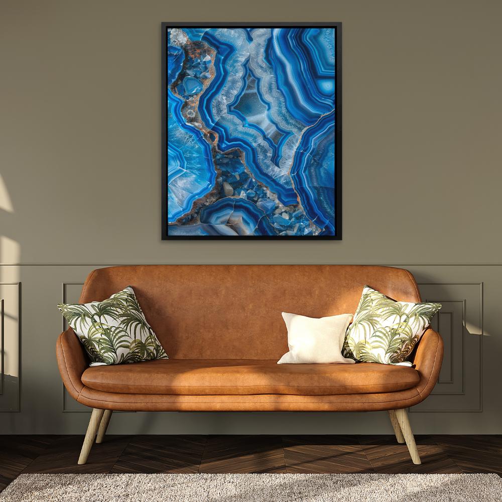Glow of Blue Quartz - Luxury Wall Art