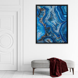 Glow of Blue Quartz - Luxury Wall Art