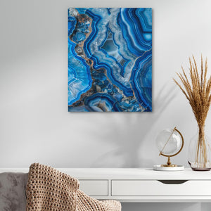 Glow of Blue Quartz - Luxury Wall Art