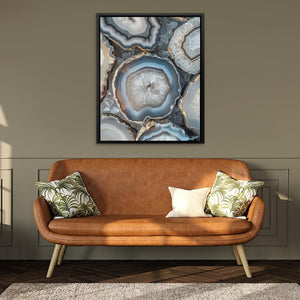 Glow of White Crystal - Luxury Wall Art