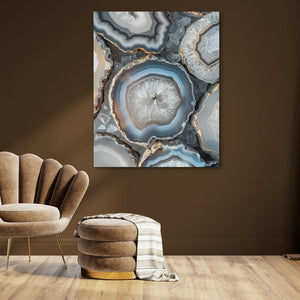 Glow of White Crystal - Luxury Wall Art