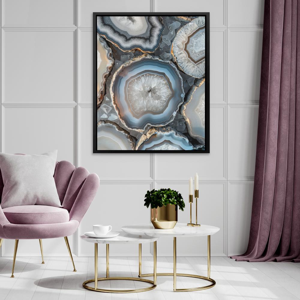 Glow of White Crystal - Luxury Wall Art