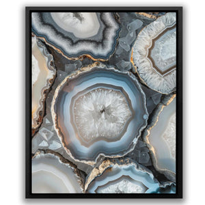 Glow of White Crystal - Luxury Wall Art