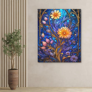 Glowing Florals - Luxury Wall Art