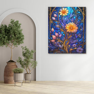 Glowing Florals - Luxury Wall Art