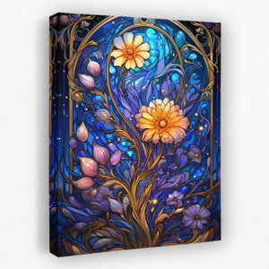 Glowing Florals - Luxury Wall Art