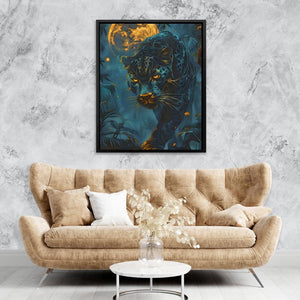 Glowing Moon Cat - Luxury Wall Art