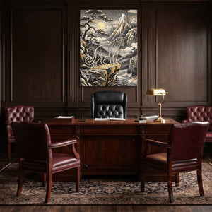 Glowing Puma Mountain — glowing puma mountain sq law office 1port flush print