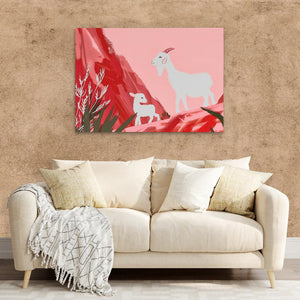 Goat Family - Luxury Wall Art