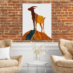 Goat Summit Stance — Goat Summit Stance Two Chairs and Brick Wall 335