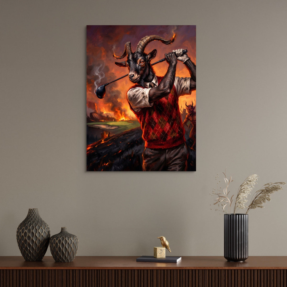 Goat's Hellish Drive - Luxury Wall Art