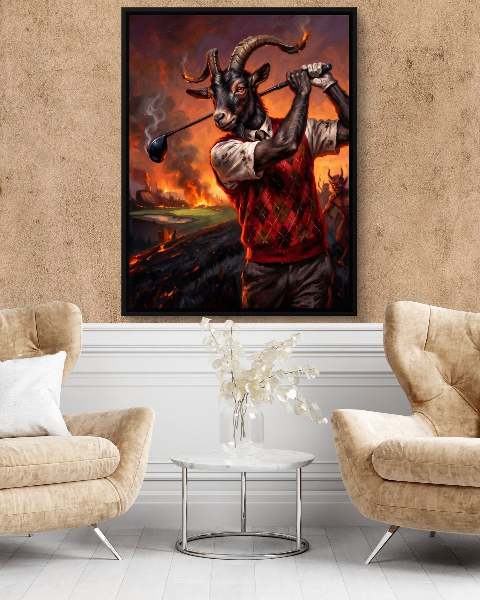 Goat's Hellish Drive - Luxury Wall Art