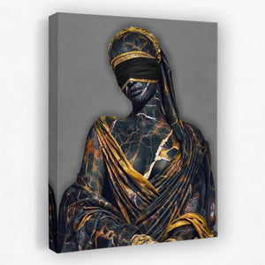 Goddess Gold Veiled — Goddess Gold Veiled Portrait   Side View   Mirror 288