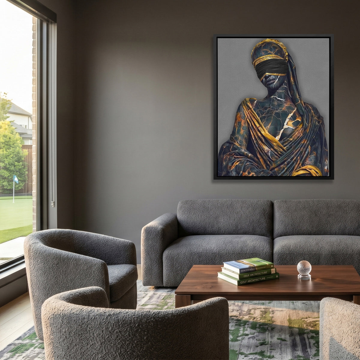 Goddess Gold Veiled — Goddess Gold Veiled Golf Course House Port 120