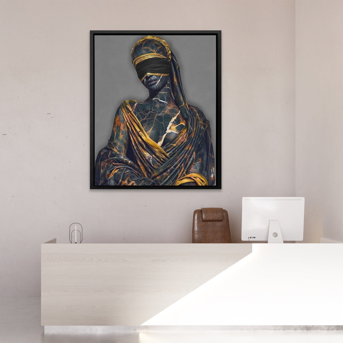 Goddess Gold Veiled — Goddess Gold Veiled New   Reception Desk Port 216