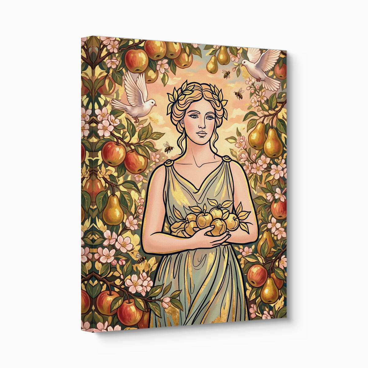 Goddess Golden Harvest — goddess golden harvest angled flush print