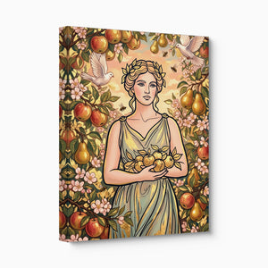 Goddess Golden Harvest — goddess golden harvest angled flush print