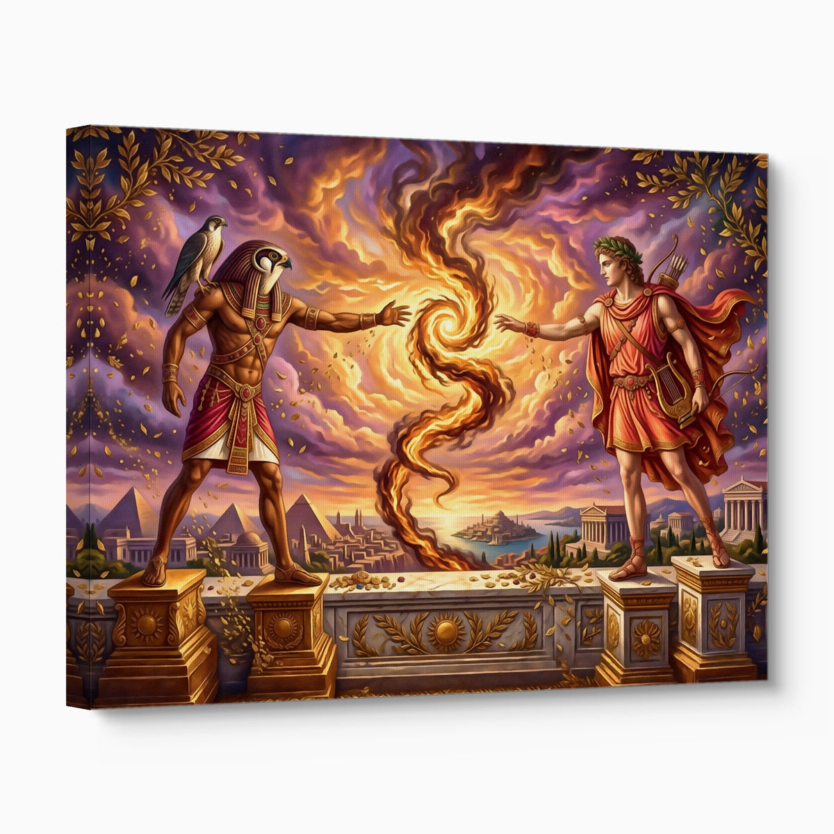 Gods Cosmic Fire — gods cosmic fire angled flush print