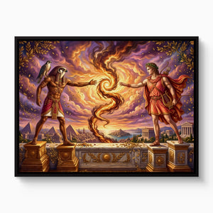 Gods Cosmic Fire — gods cosmic fire white studio framed black