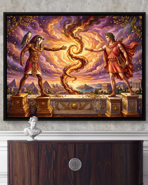 Gods Cosmic Fire — gods cosmic fire psd light cement dark console 1land framed black
