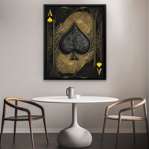 Gold Ace of Spades - Luxury Wall Art