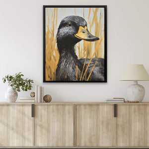 Gold and Black Duck - Luxury Wall Art