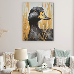 Gold and Black Duck - Luxury Wall Art