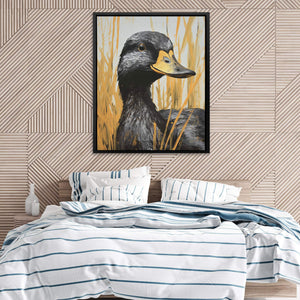 Gold and Black Duck - Luxury Wall Art