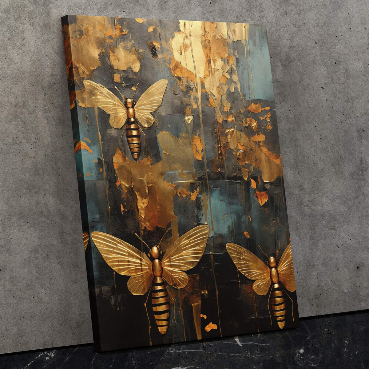 Gold Bee Hive - Luxury Wall Art