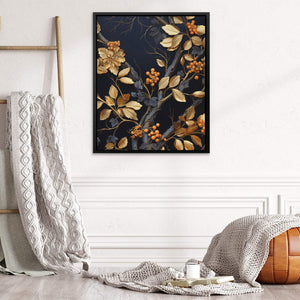 Gold Berries - Luxury Wall Art