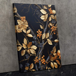 Gold Berries - Luxury Wall Art