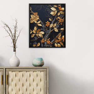 Gold Berries - Luxury Wall Art