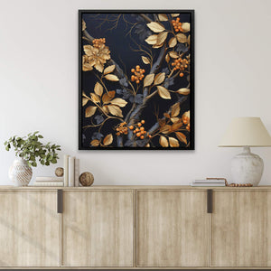 Gold Berries - Luxury Wall Art