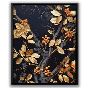 Gold Berries - Luxury Wall Art