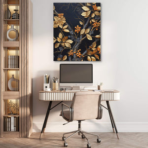 Gold Berries - Luxury Wall Art