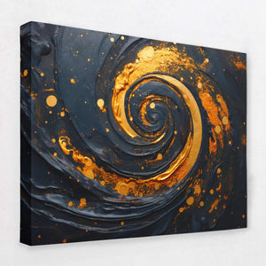 Gold Black Sparkle - Luxury Wall Art