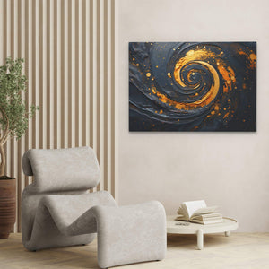 Gold Black Sparkle - Luxury Wall Art