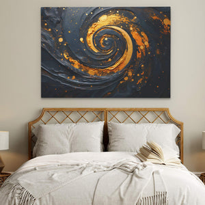 Gold Black Sparkle - Luxury Wall Art